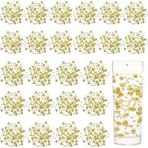 24Pcs Artificial Pearl String for Floating Candle Faux Pearls Beads String Pearl